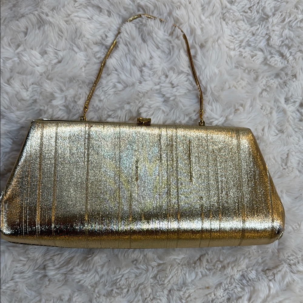 Elegant Gold Evening Clutch